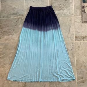 Tie-dye maxi skirt